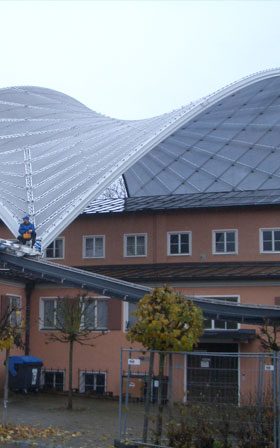 Freilichtbühnenüberdachung des Passionsspielhauses in Oberammergau